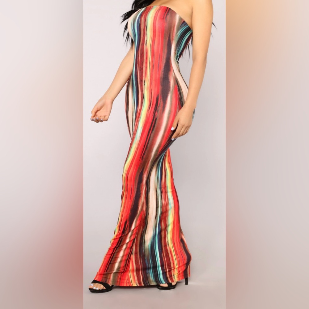 ❌SOLD❌Multi color maxi dress
